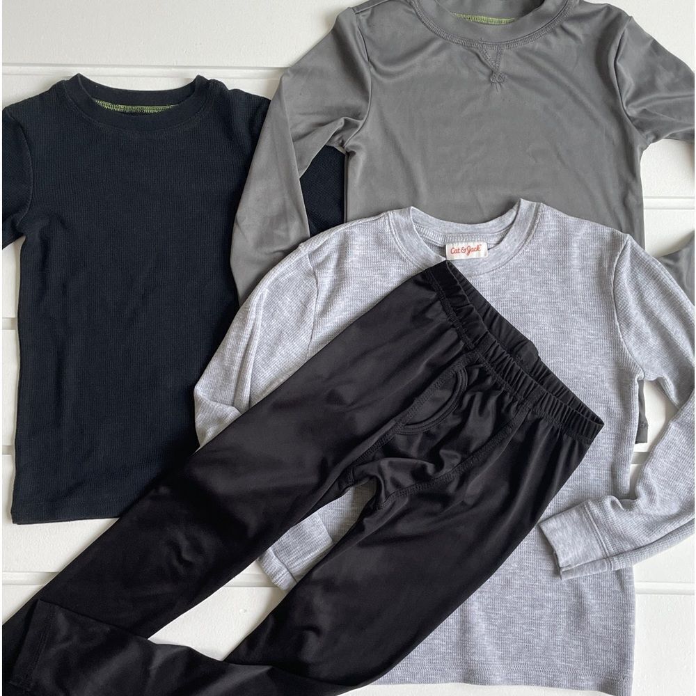 Climalitesmart & Cat & Jack Thermal Long Underwear Lot 3 Tops & 1 Bottom Size S